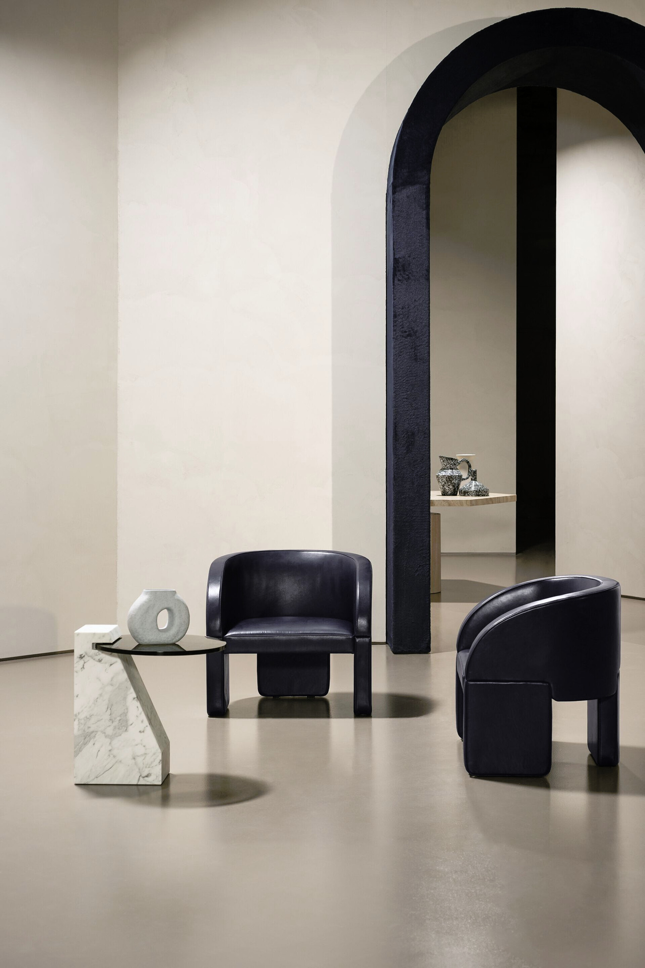 Lazybones Lounge Leather Armchair, view 2