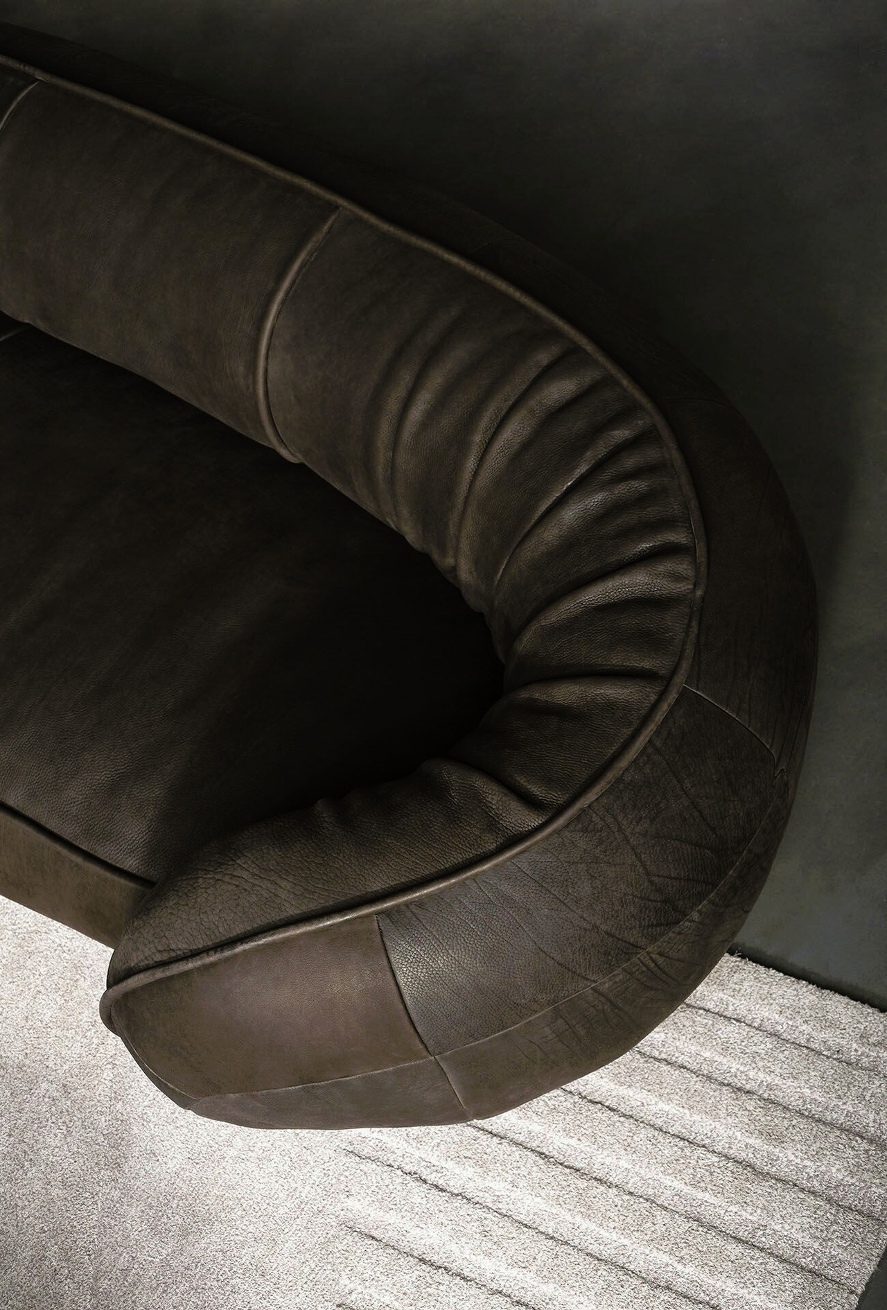 Leon Leather Sofa by Draga & Aurel, view 3