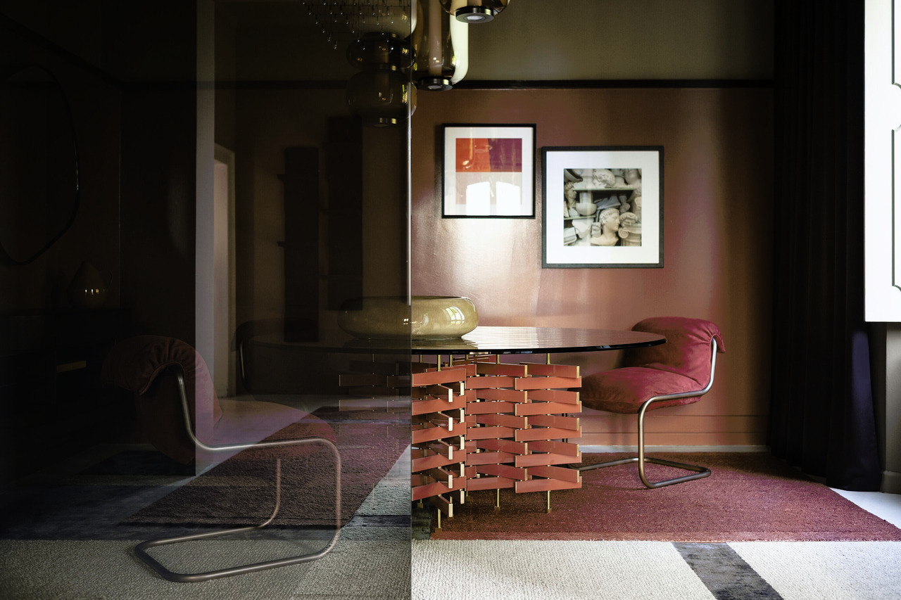 Loom Round Table by Baxter, view 6