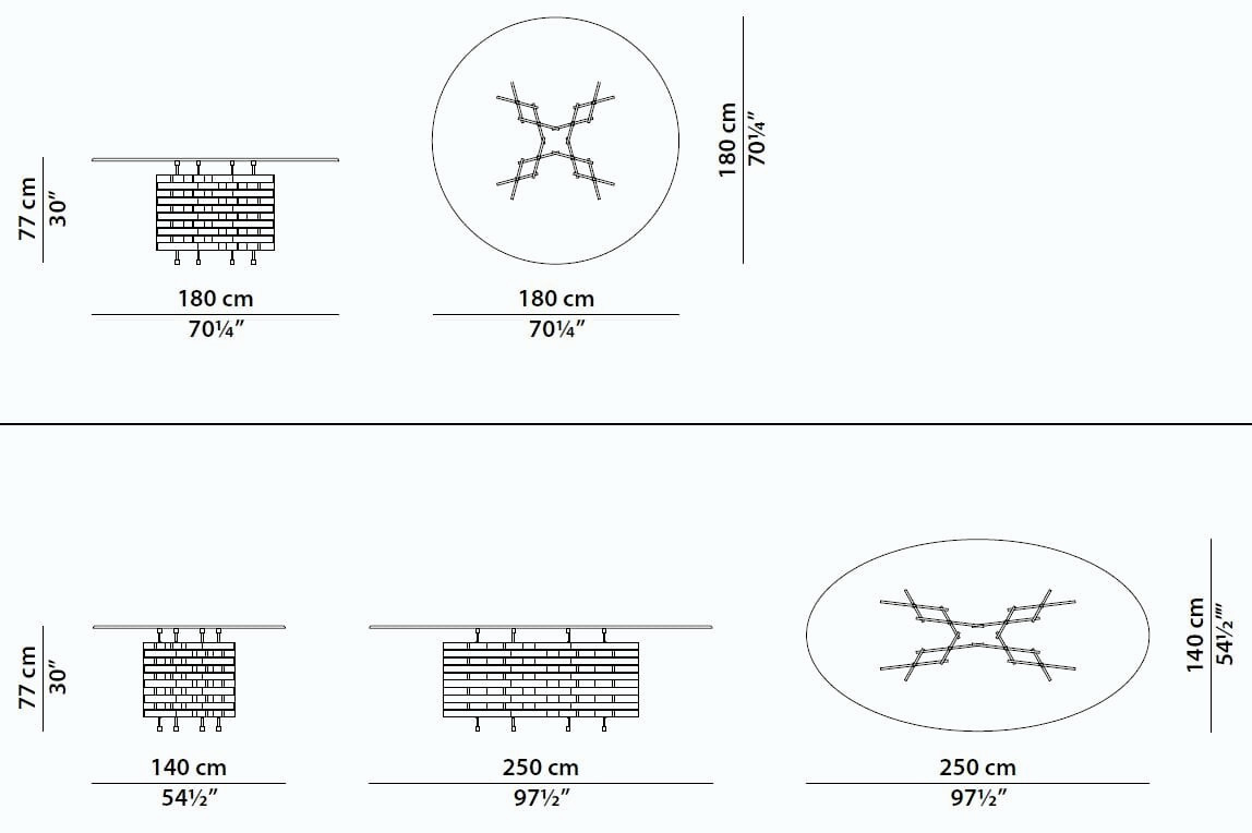 Loom Round Table by Baxter, view 8