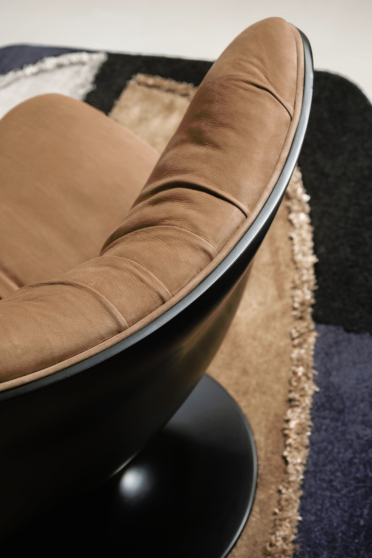 Marilyn Swivel Leather Armchair, view 2