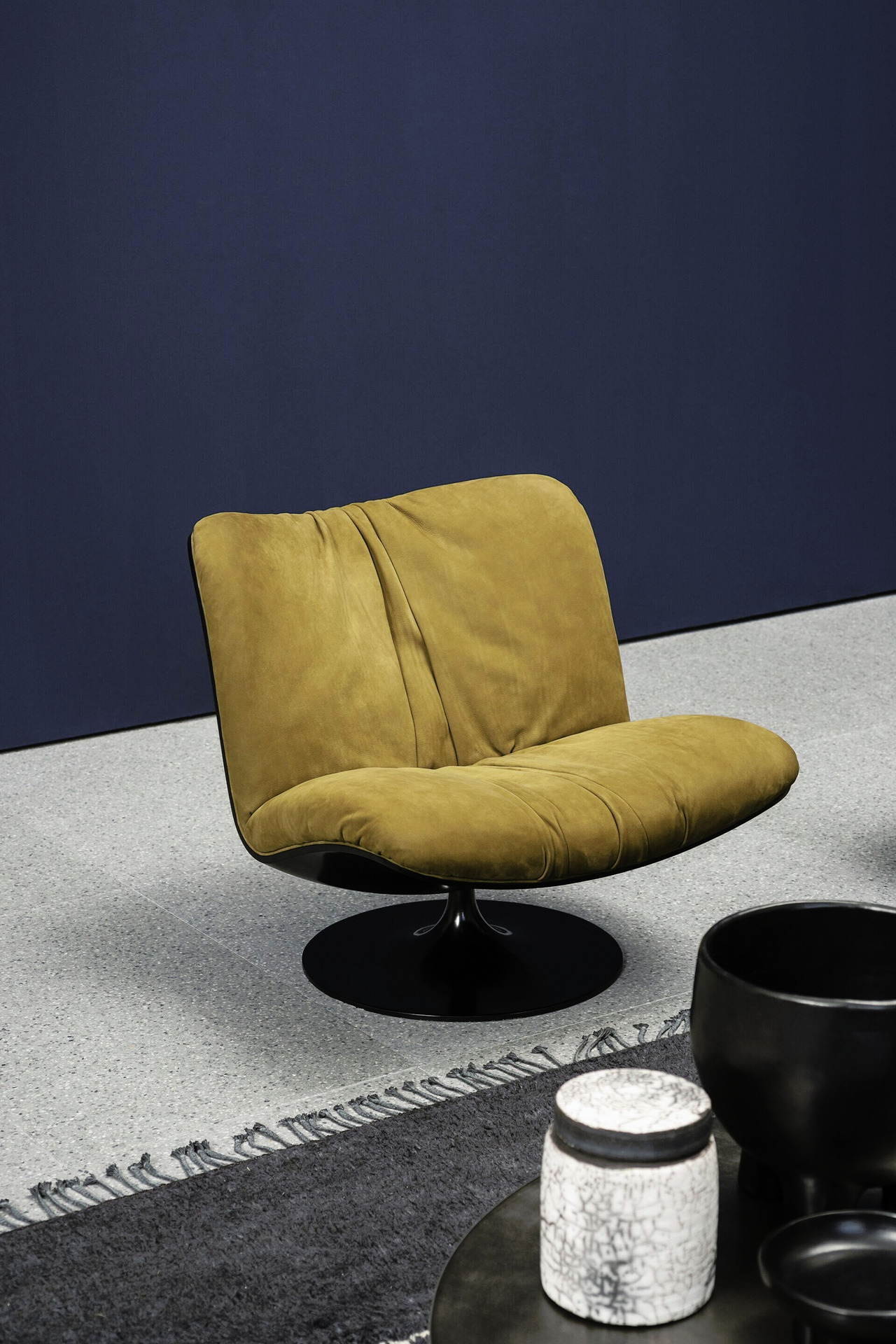Marilyn Swivel Leather Armchair, view 3