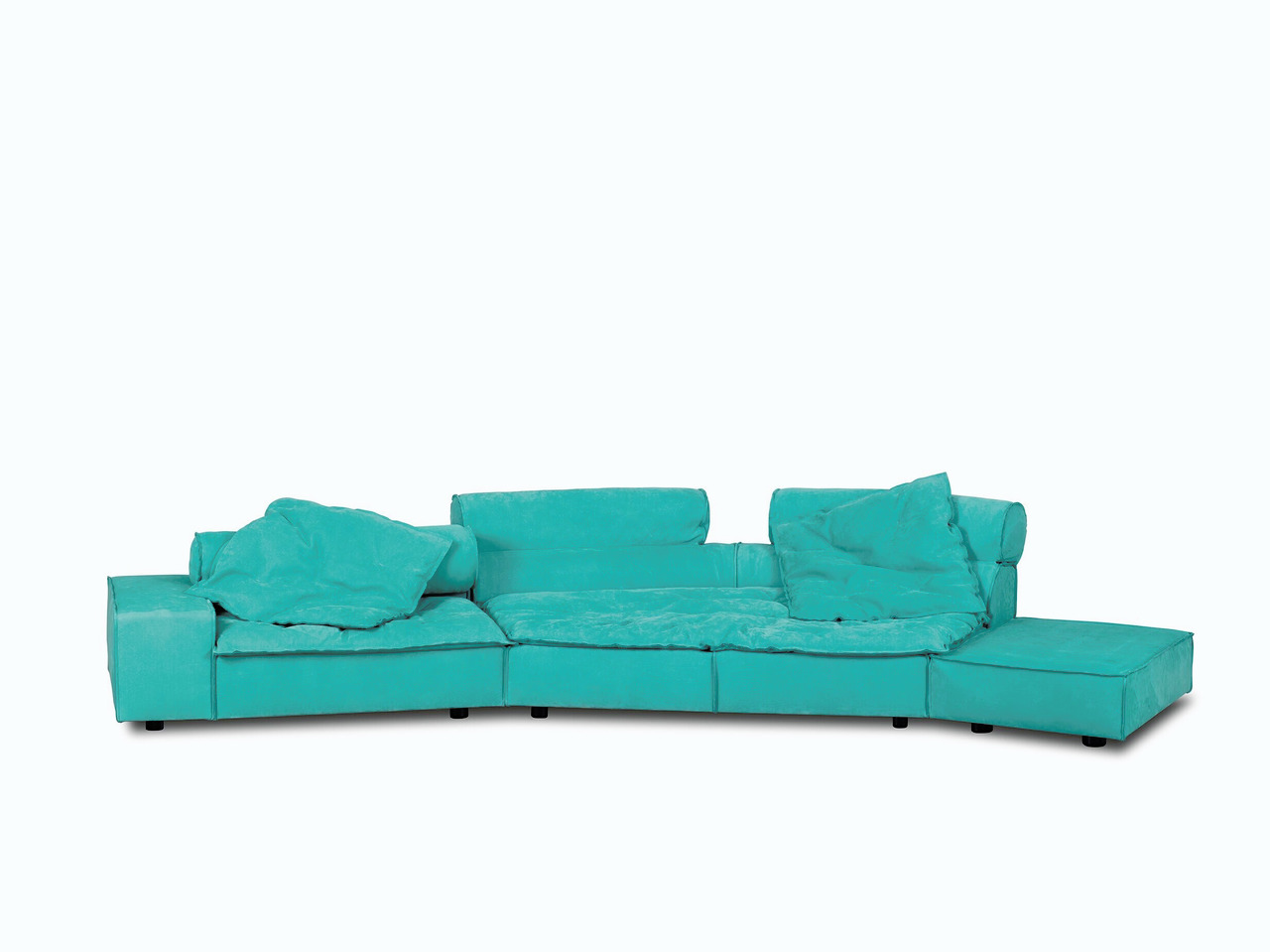 Miami Soft Modular Leather Sofa, view 2