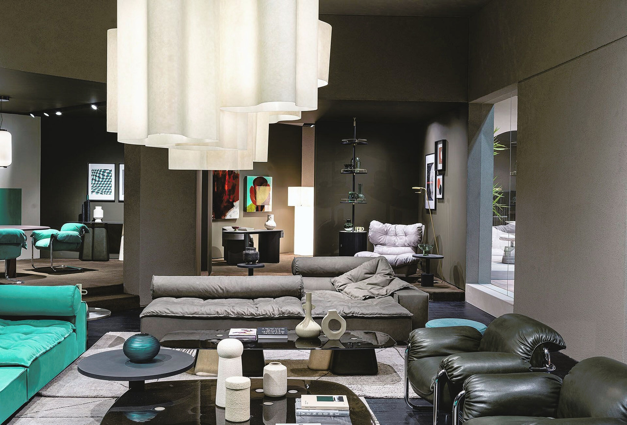 Miami Soft Modular Leather Sofa, view 12