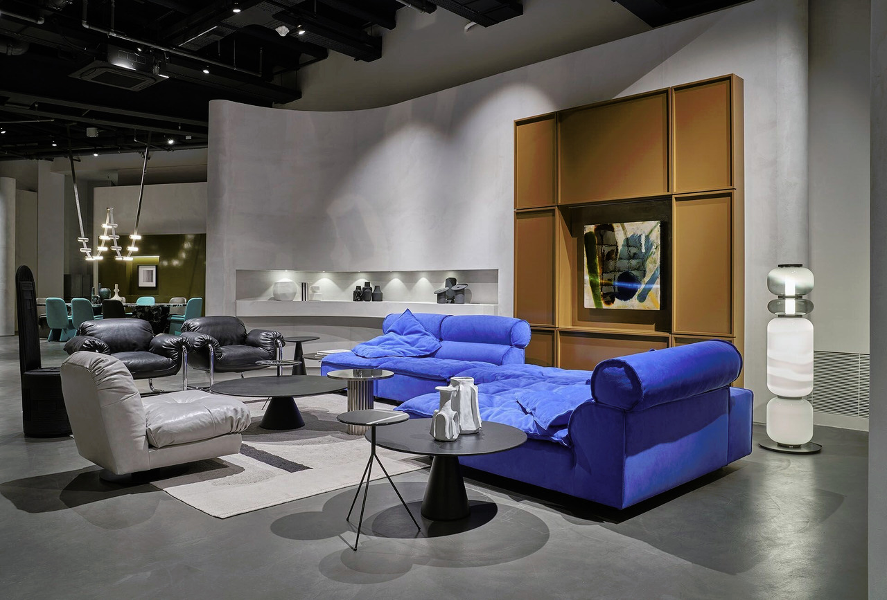 Miami Soft Modular Leather Sofa, view 13