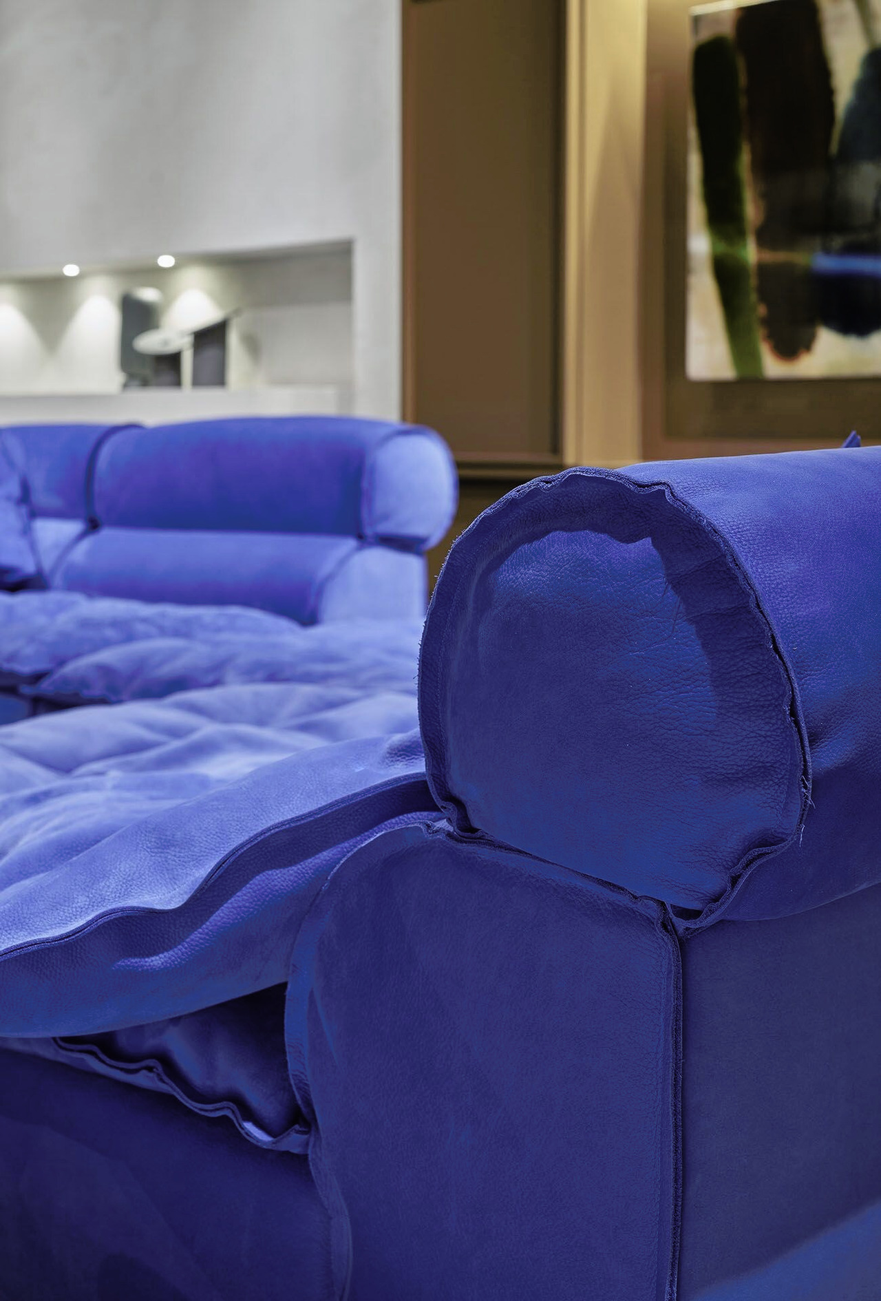 Miami Soft Modular Leather Sofa, view 14