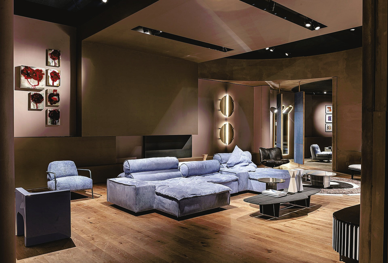 Miami Soft Modular Leather Sofa, view 16