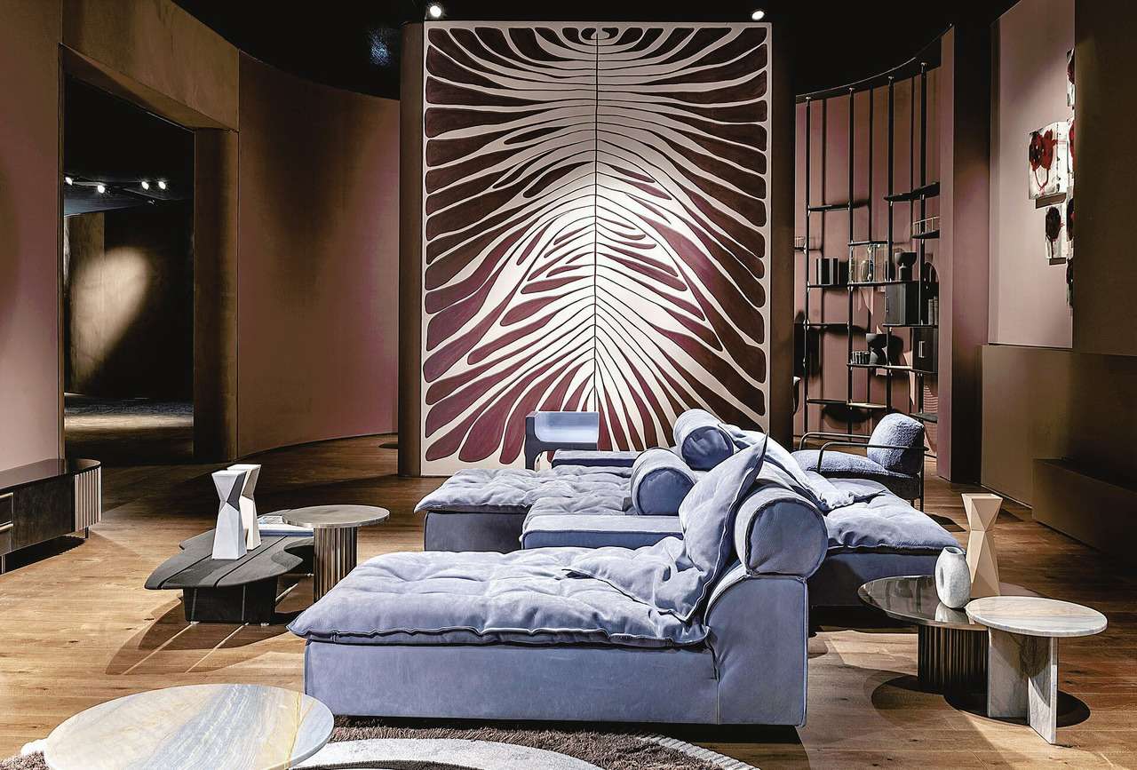 Miami Soft Modular Leather Sofa, view 17