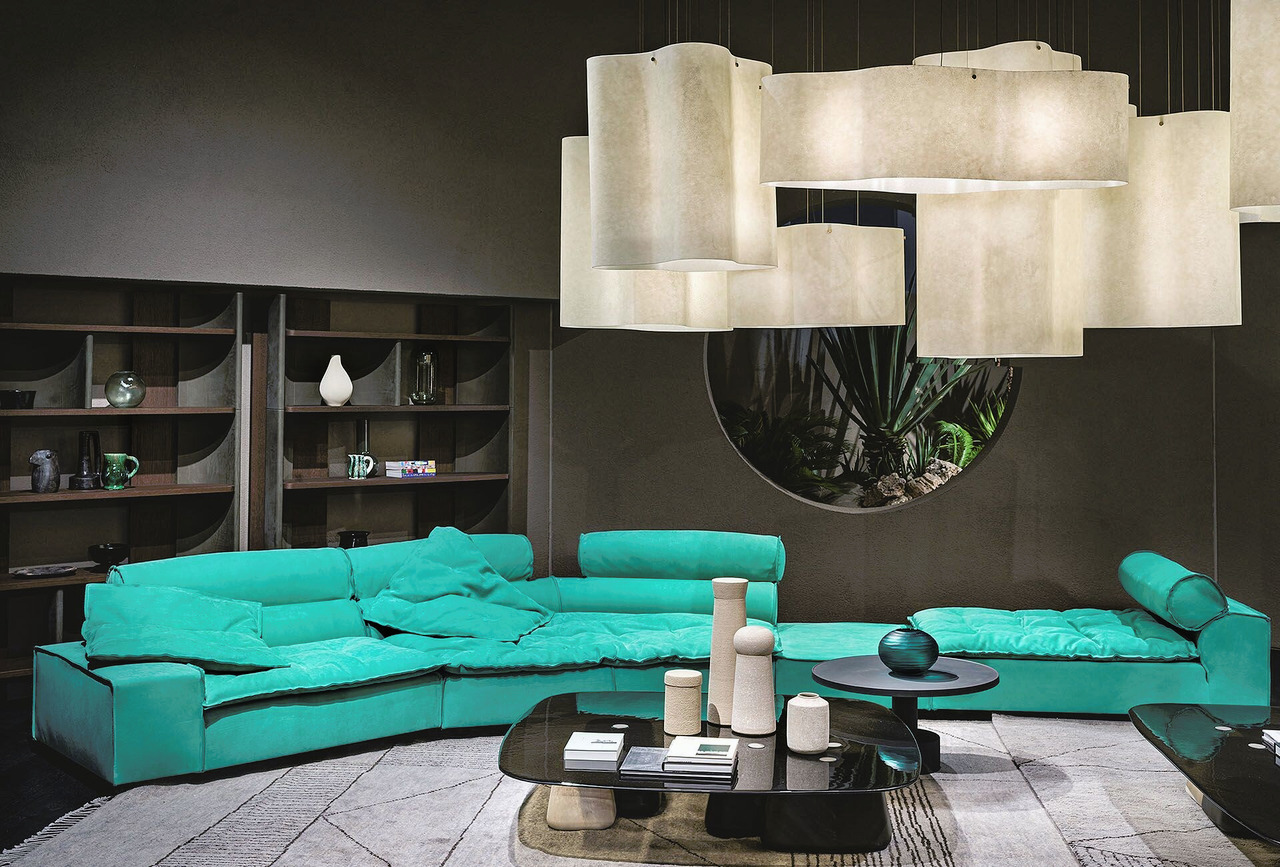 Miami Soft Modular Leather Sofa, view 10