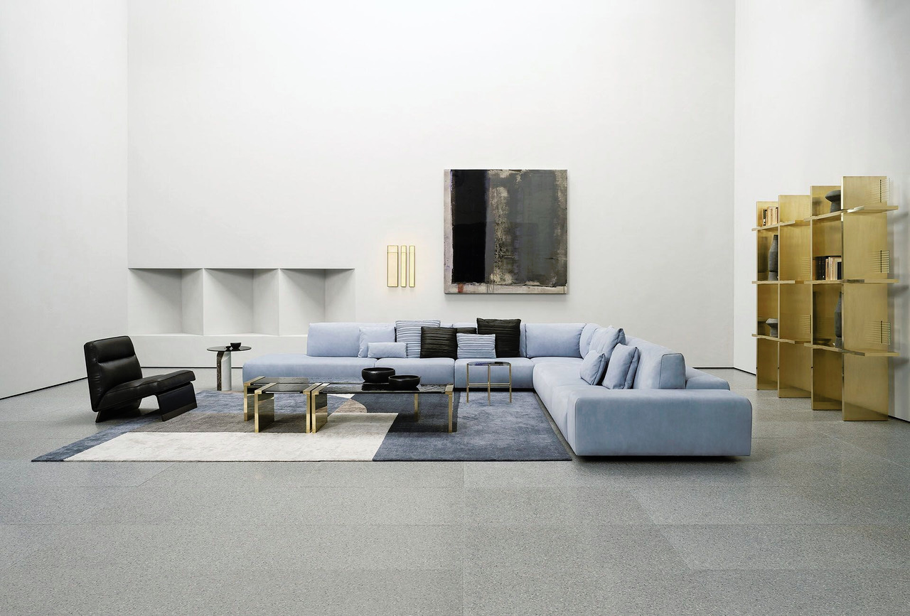 Monsieur Modular Leather Modular Sofa, view 3