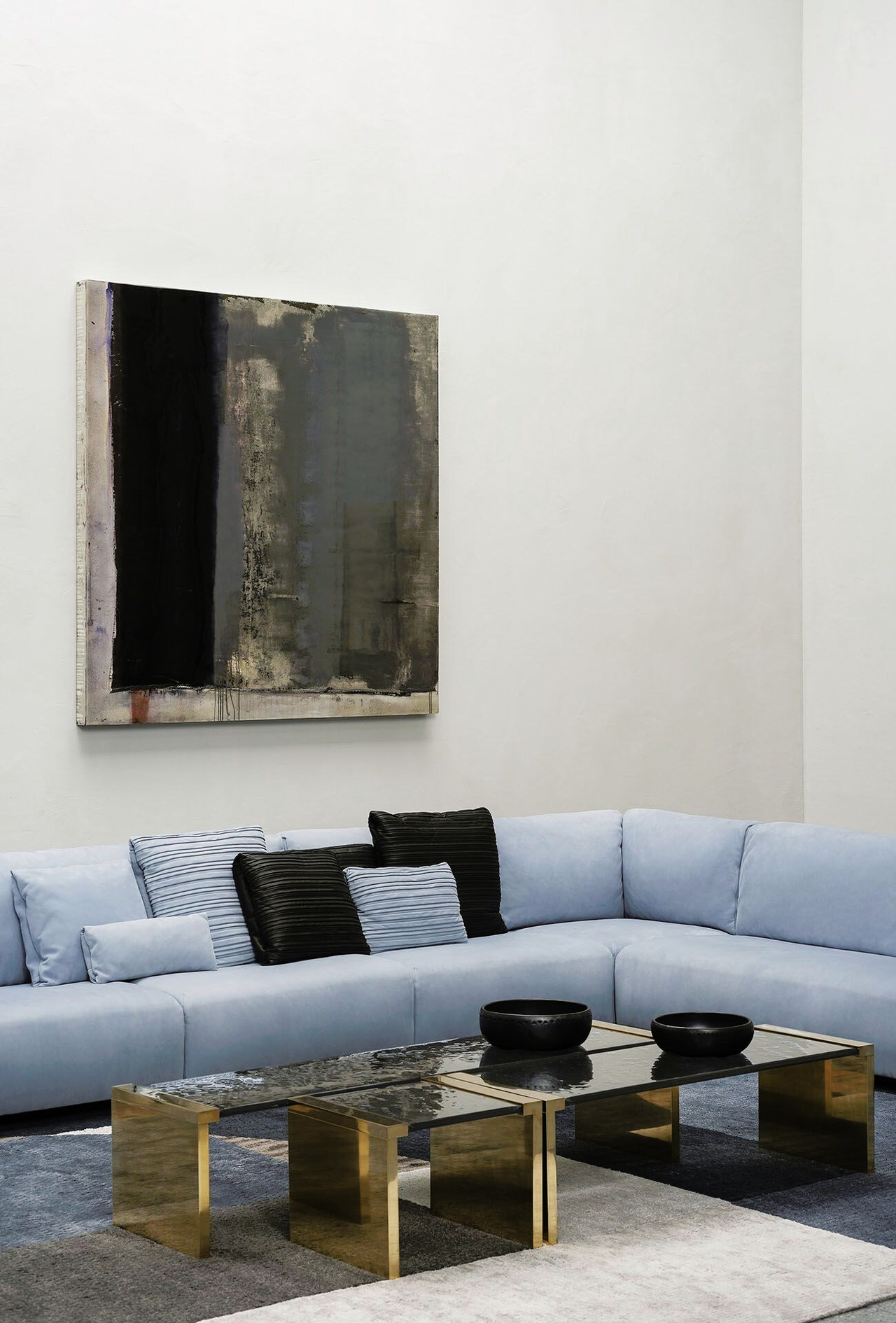 Monsieur Modular Leather Modular Sofa, view 4