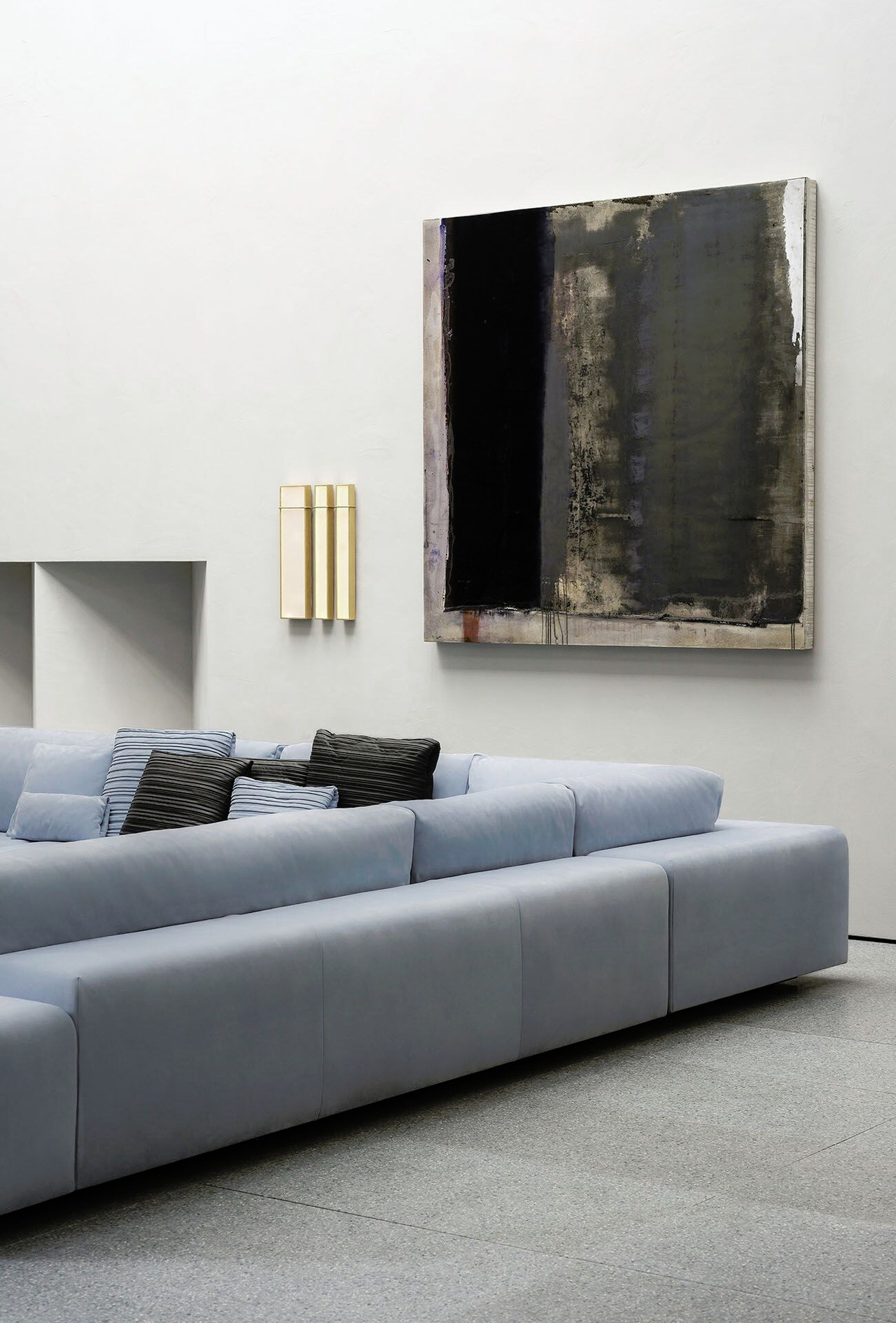 Monsieur Modular Leather Modular Sofa, view 5