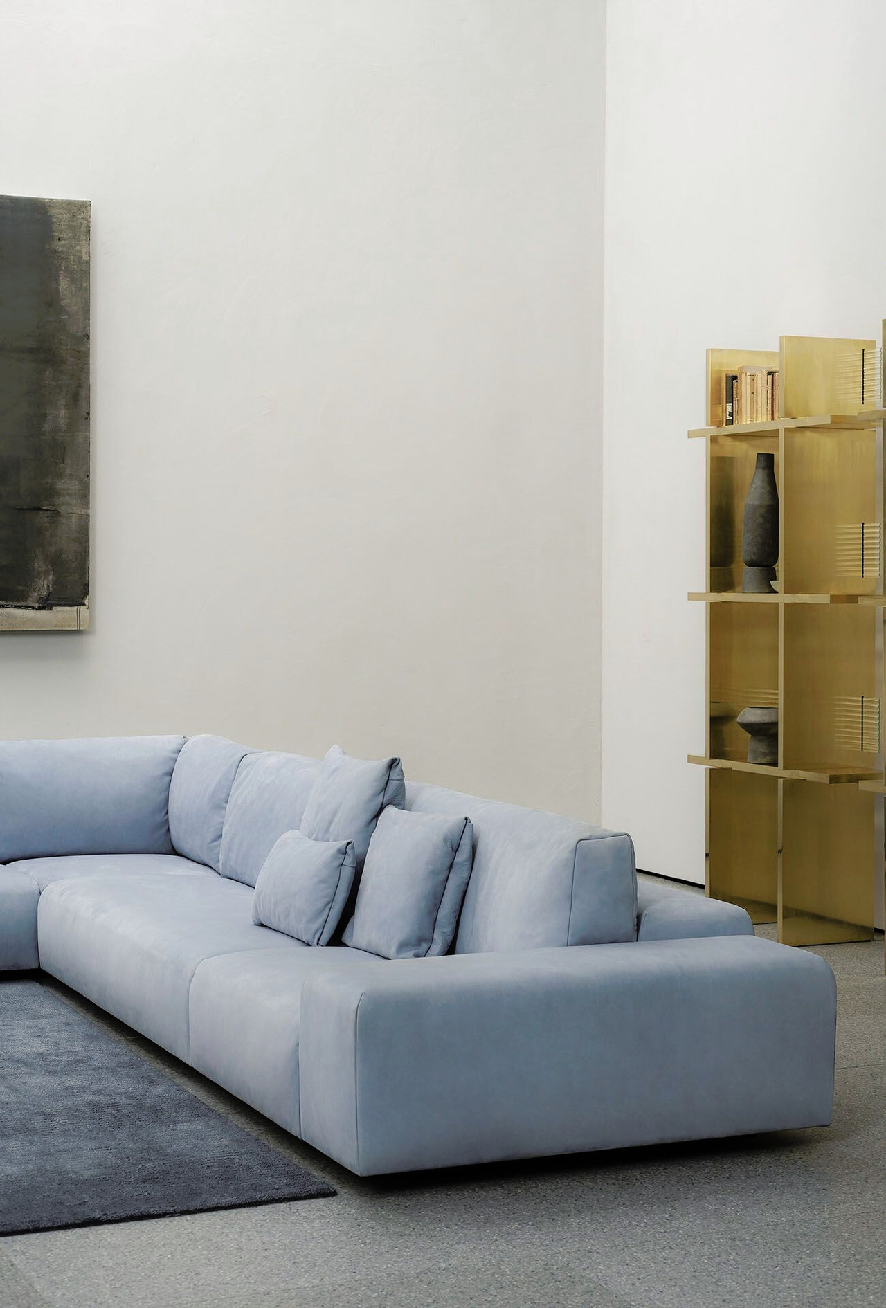 Monsieur Modular Leather Modular Sofa, view 6
