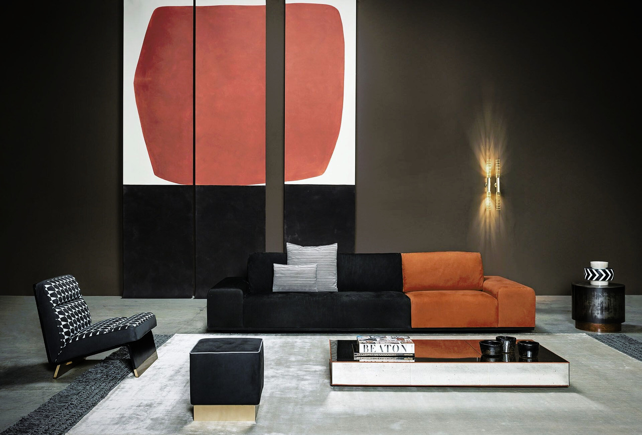 Monsieur Modular Leather Modular Sofa, view 7