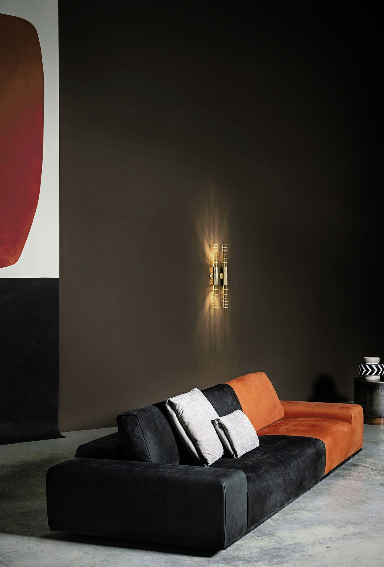 Monsieur Modular Leather Modular Sofa, view 8