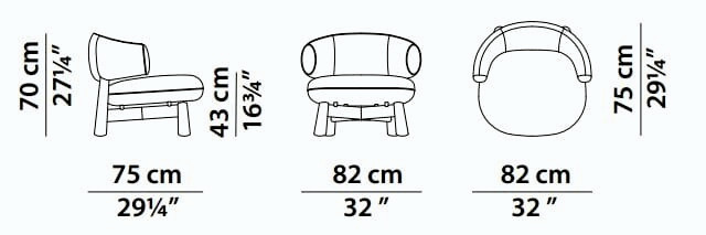 Olaf Armchair, view 8