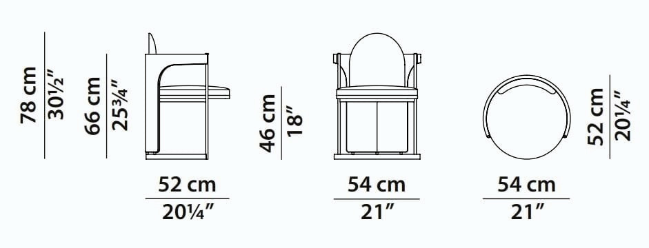 Orma Leather Chair, view 5