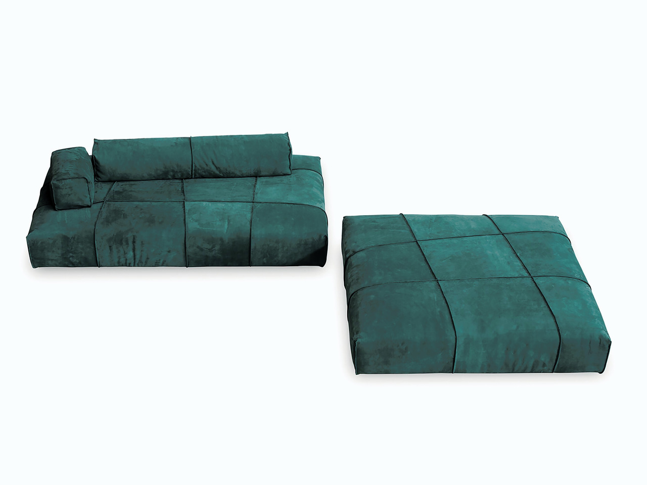 Panama Bold Modular Leather Sofa, view 2