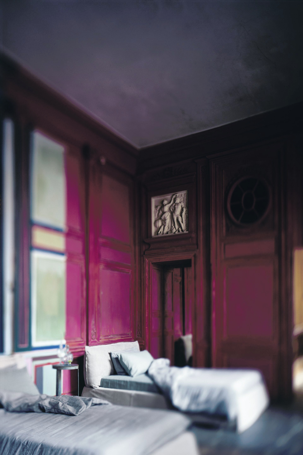 Paris Slim Leather Bed, view 2