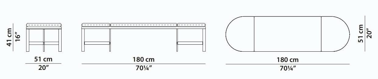 Passepartout Bench, view 6
