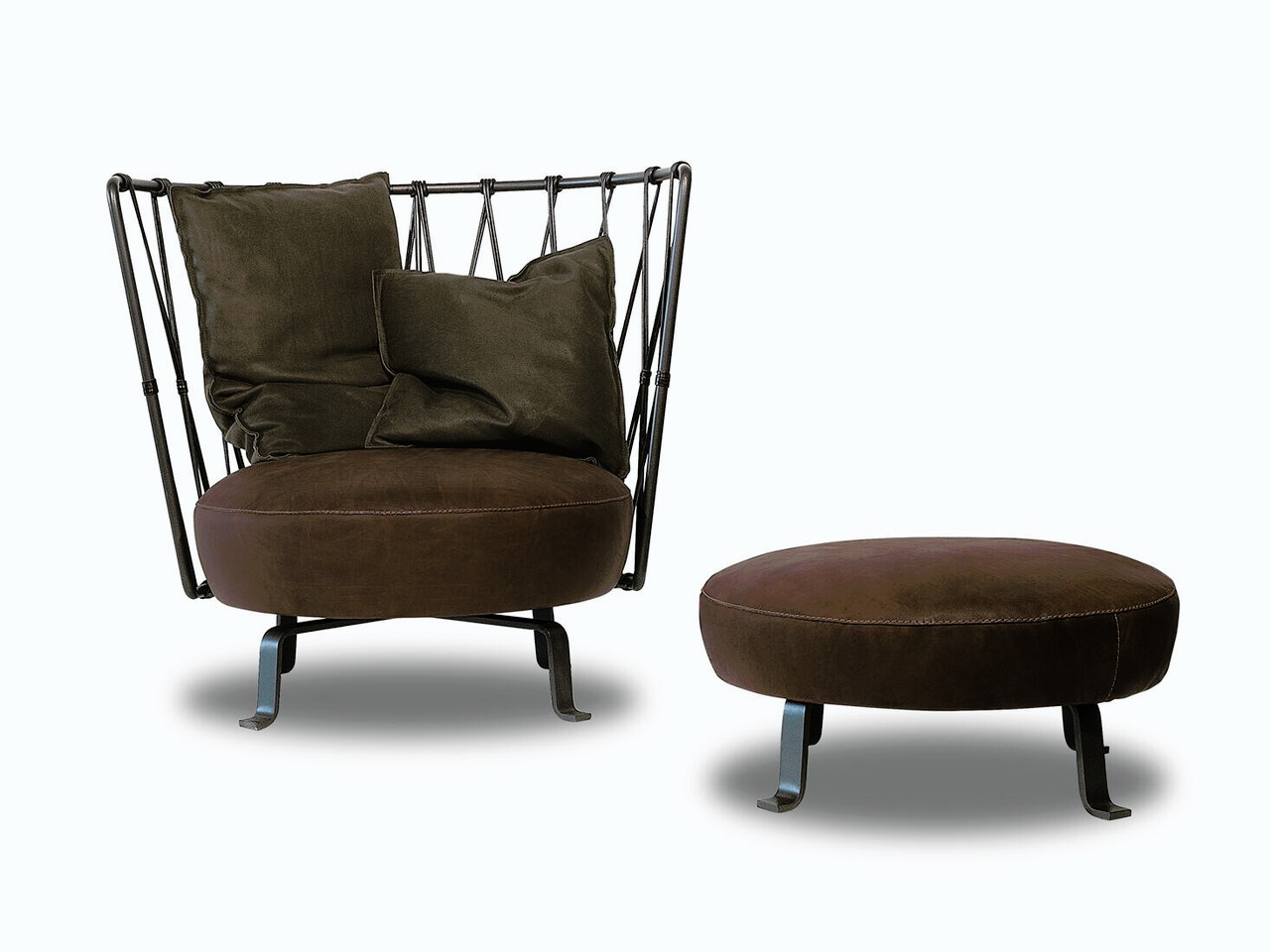 Pedro Leather Armchair by Baxter