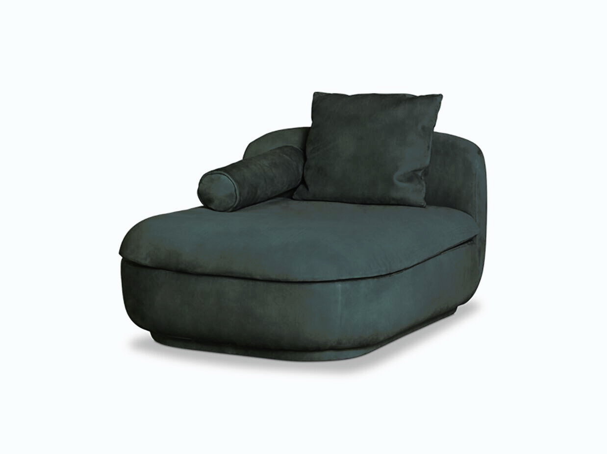 Piaf Leather Chaise Lounge