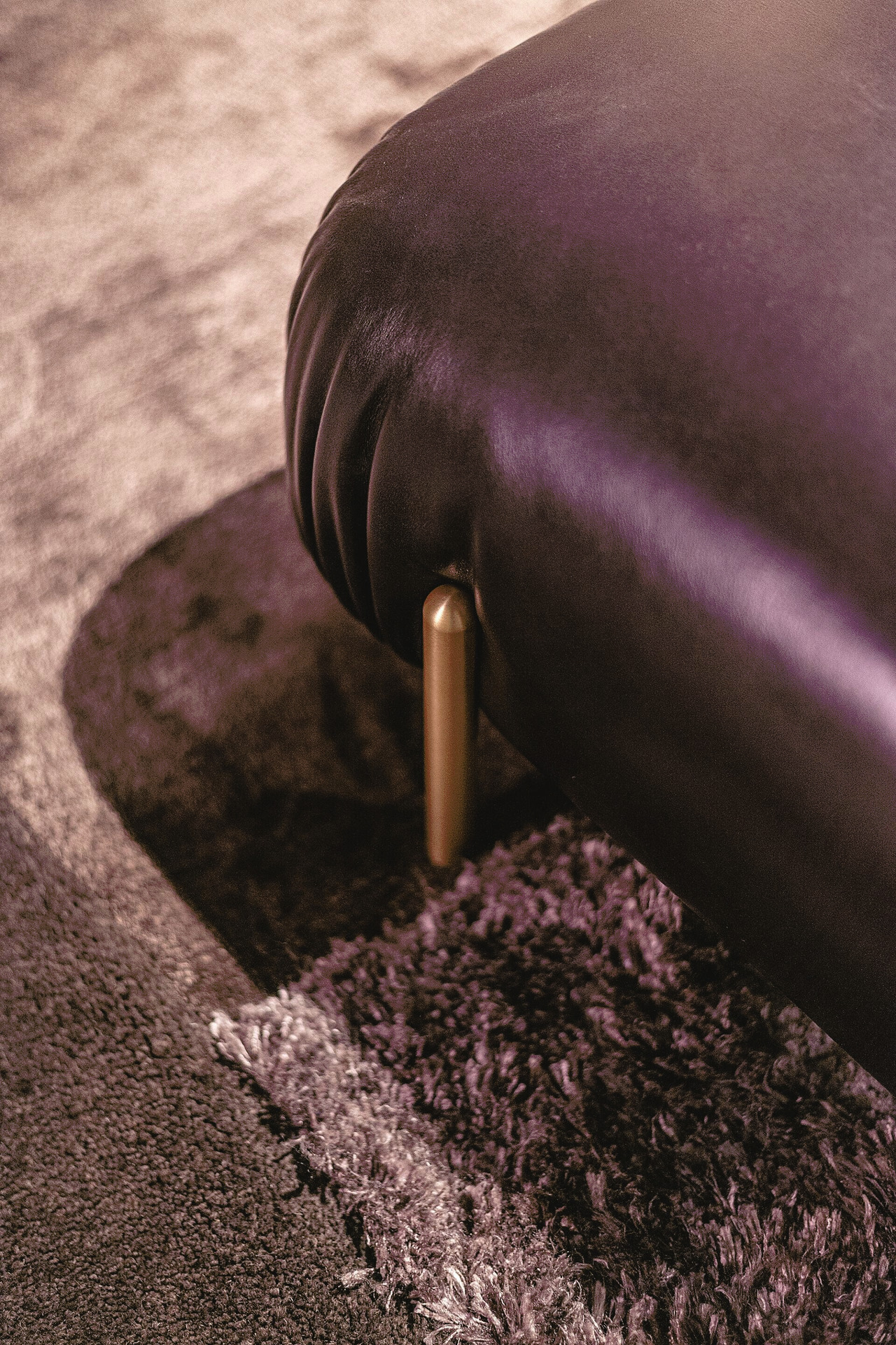 Stone Modular Leather Bed, view 12