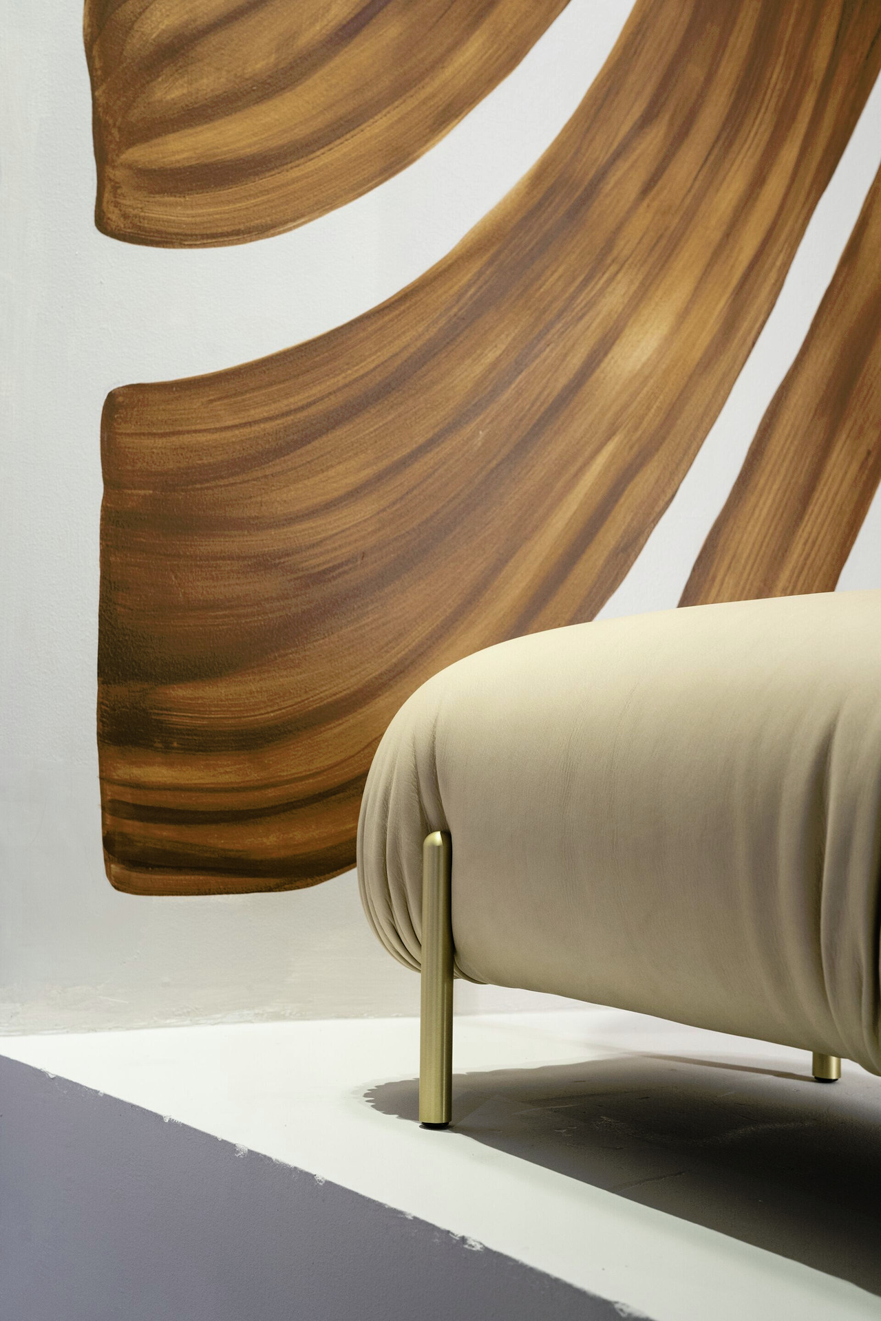 Stone Modular Leather Bed, view 14