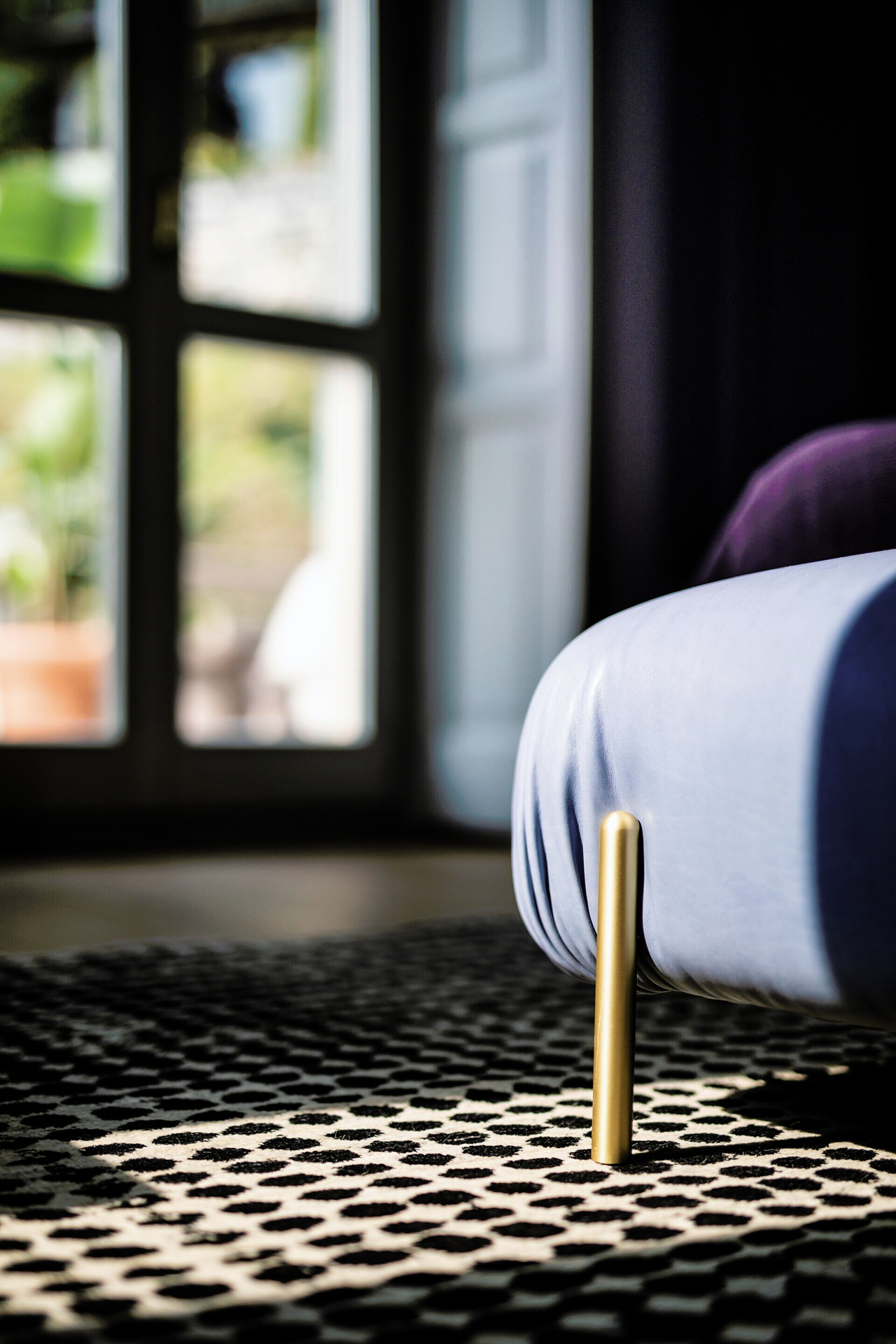 Stone Modular Leather Bed, view 16
