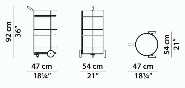 Tumbler Serving Trolley by Baxter P., view 4