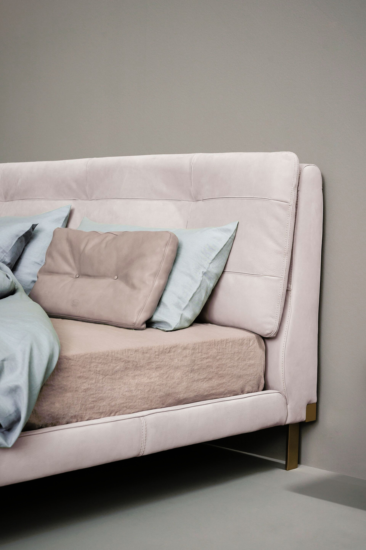 Viktor Leather Bed by Draga & Aurel, view 3