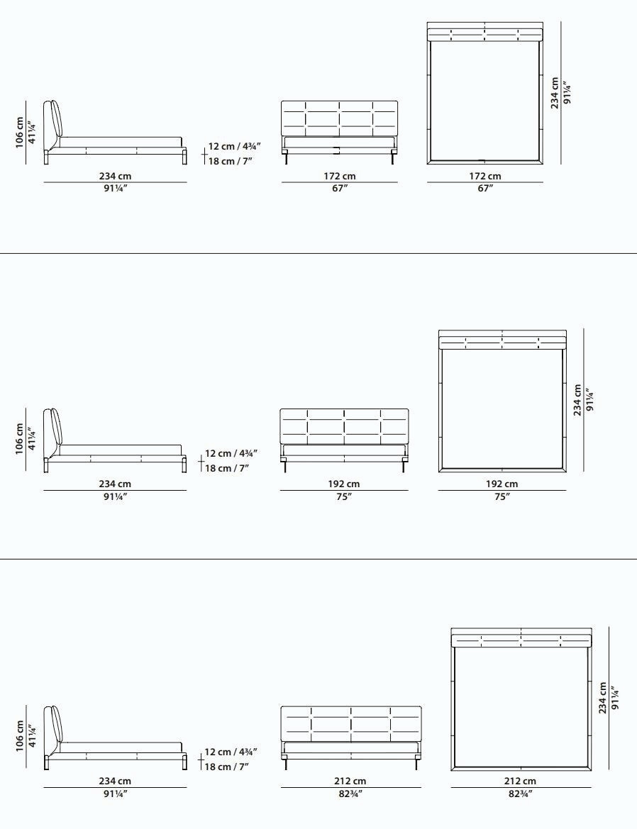 Viktor Leather Bed by Draga & Aurel, view 8