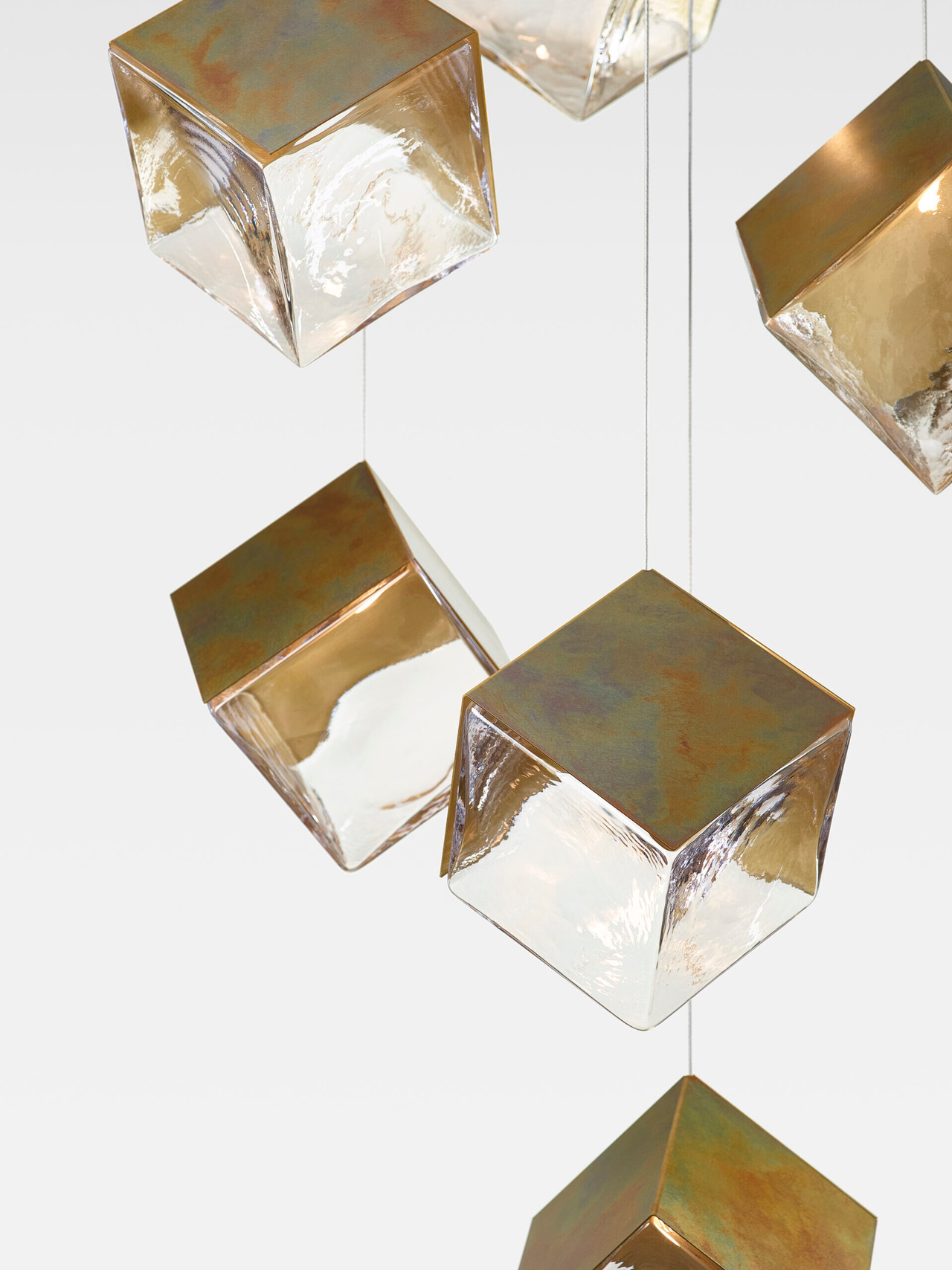 Pyrite Chandelier, 12 Lights, view 2