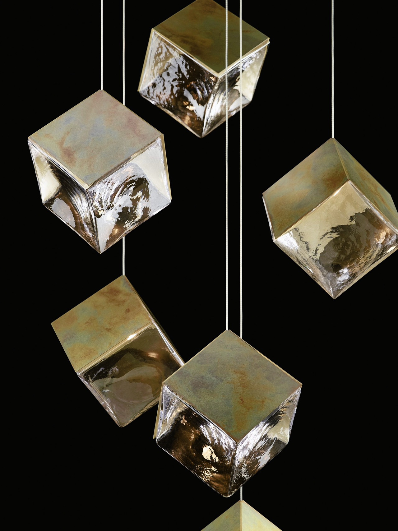 Pyrite Chandelier, 12 Lights