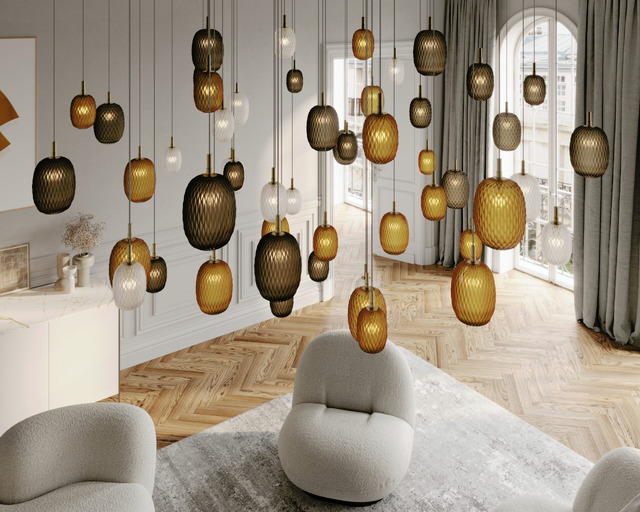 Metamorphosis Round Chandelier, 26 Lights