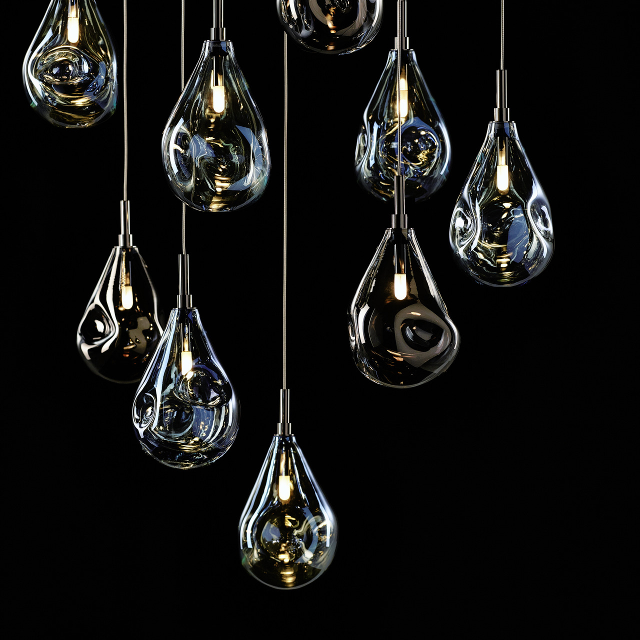 Soap Mini-3 Chandelier, view 2