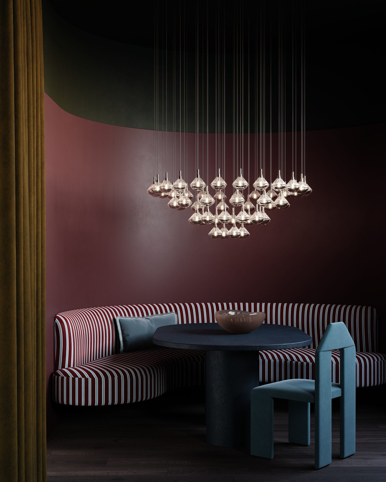 Stellar Dust Chandelier, 26 Pieces