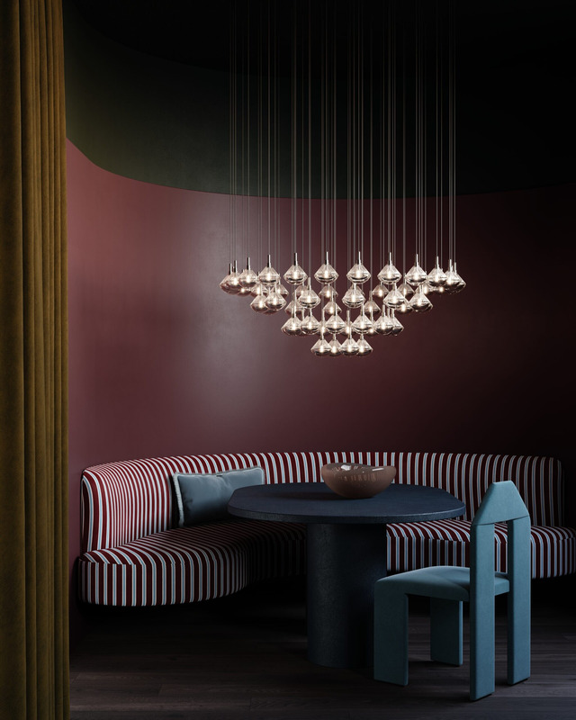 Stellar Dust Chandelier, 26 Pieces