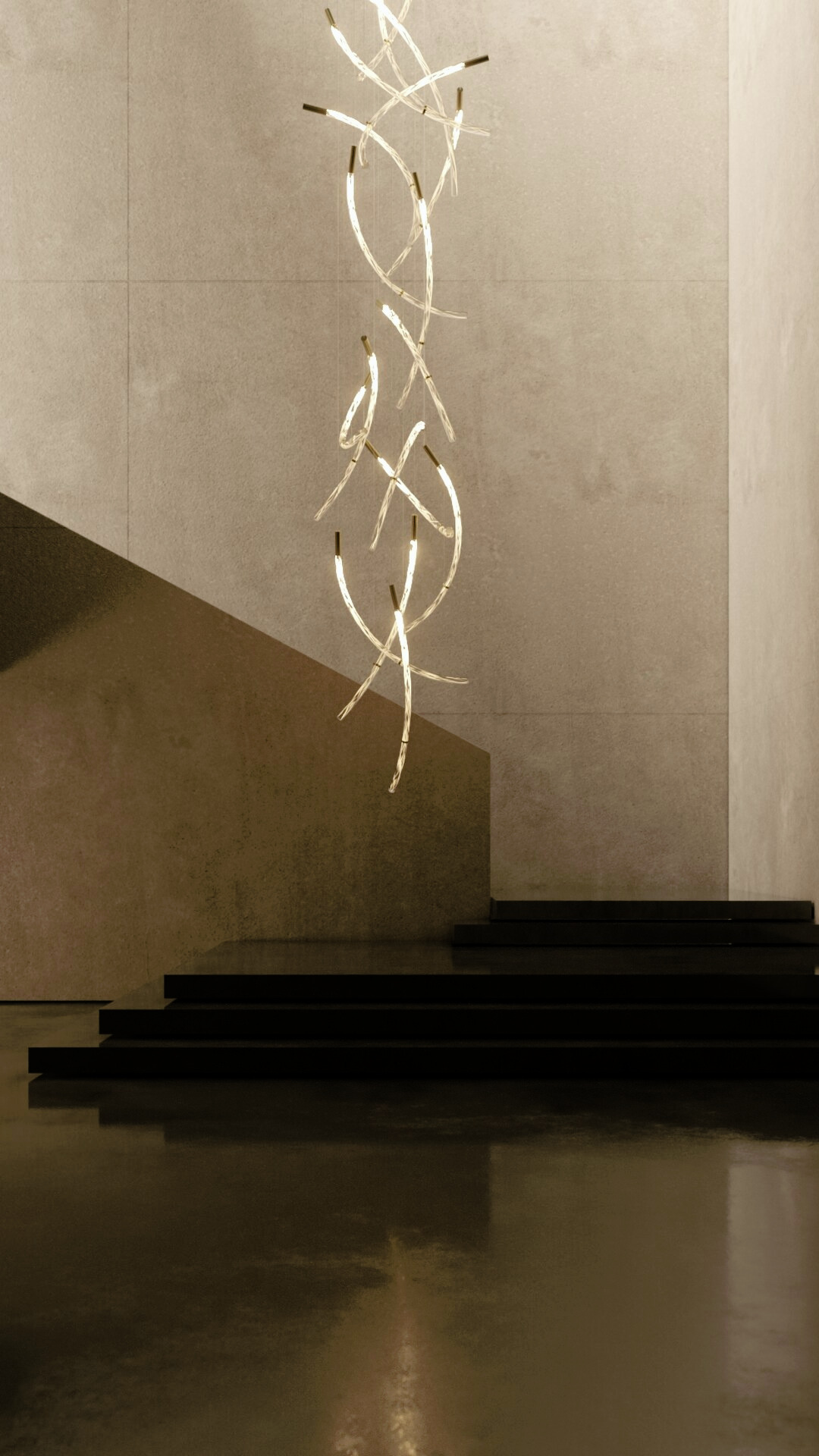 Flare Chandelier, 6 Pieces, Variant 11