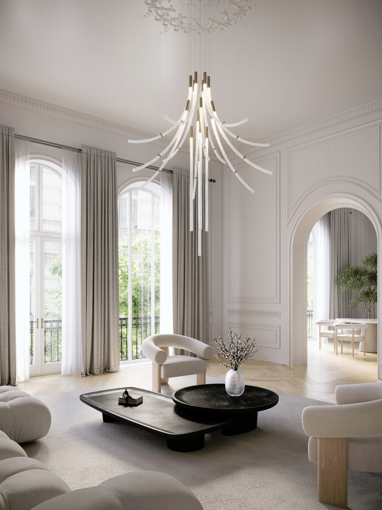 Flare 6-Light Chandelier by Bomma