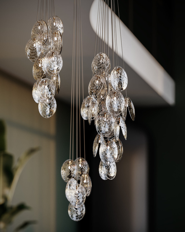 Mussels Cluster 18 Chandelier