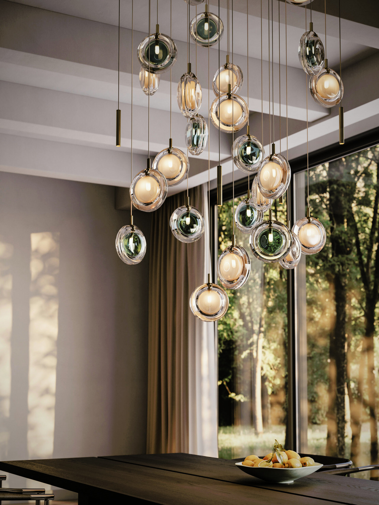 Dark Bright Star Pendant Light