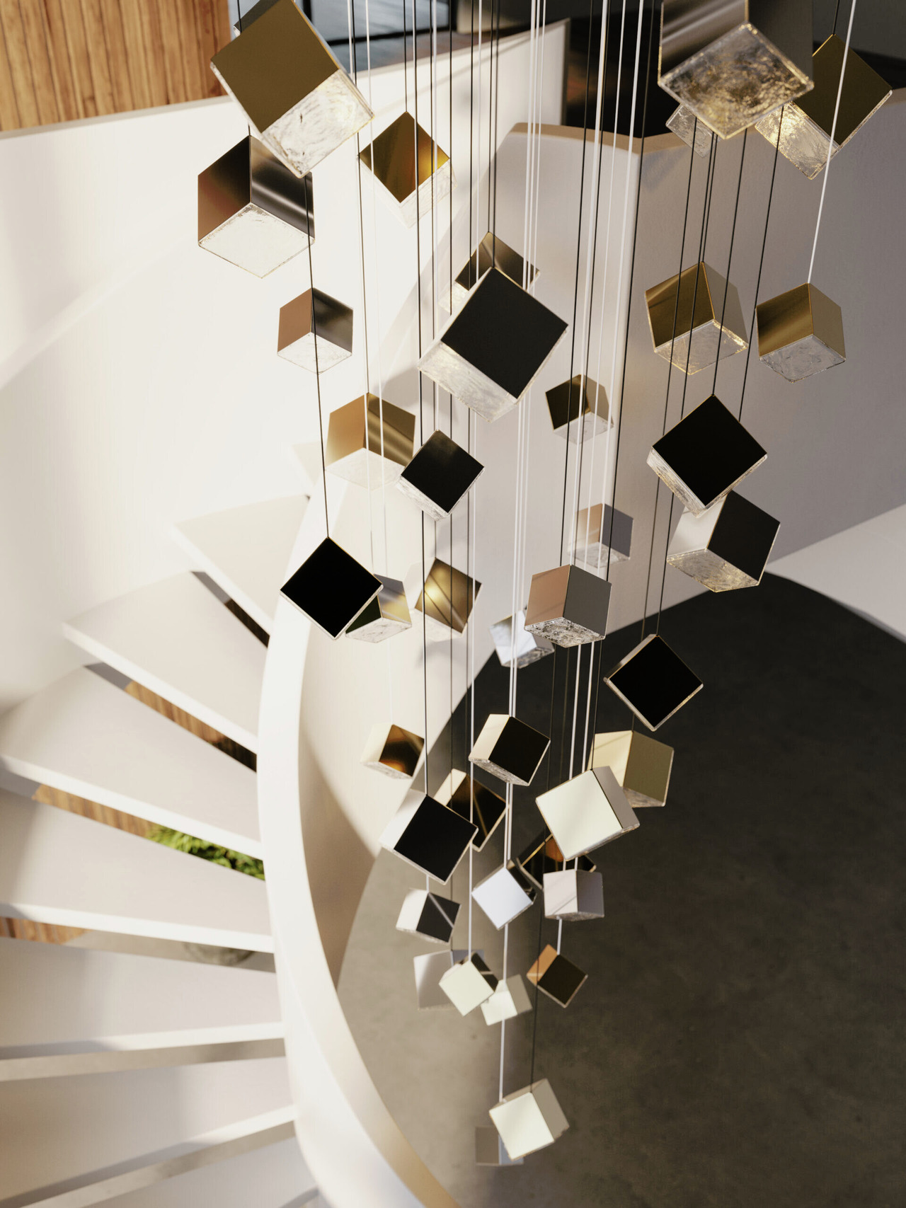 Pyrite Small Pendant Light