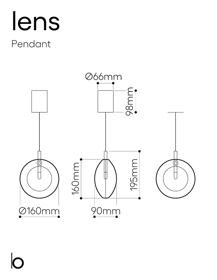 Lens Single Pendant, view 5