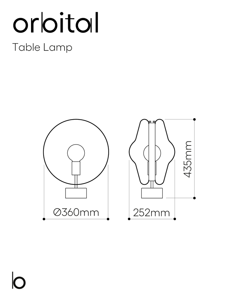 Orbital Table Lamp, view 2