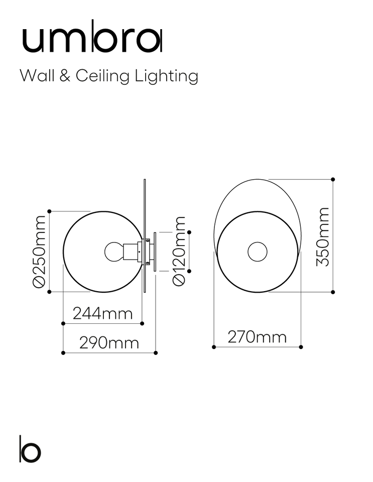 Umbra Wall Light, view 2