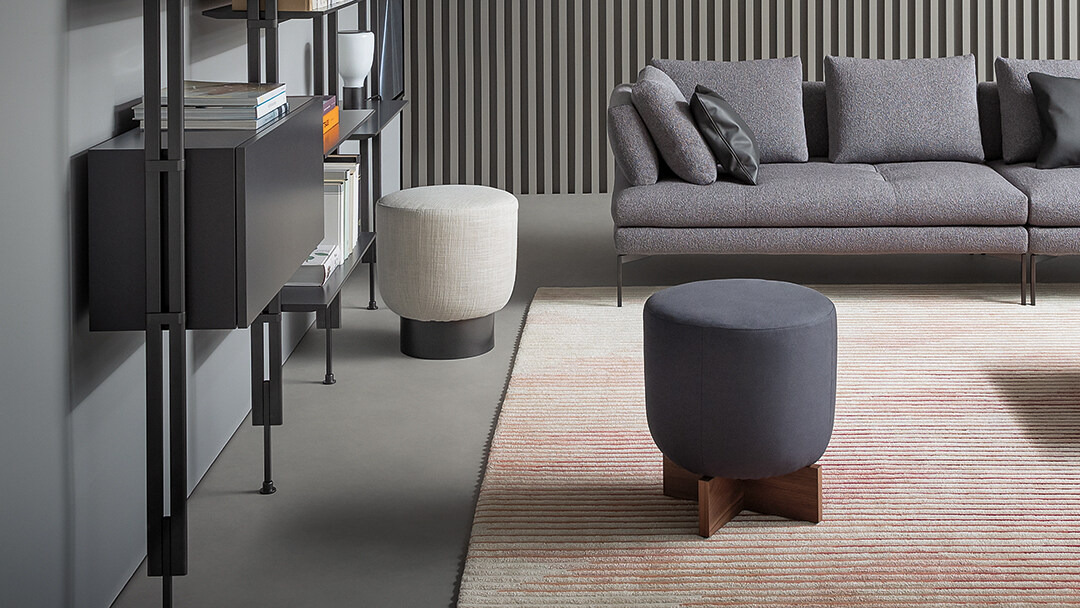 Belt & Cross Designer Poufs, view 5