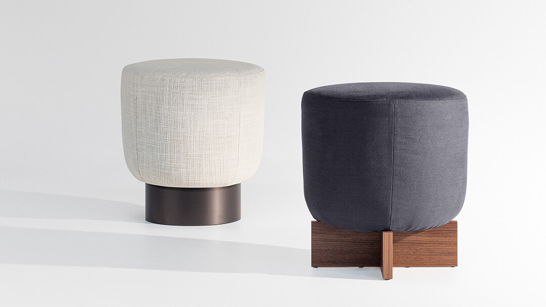 Belt & Cross Designer Poufs, view 2