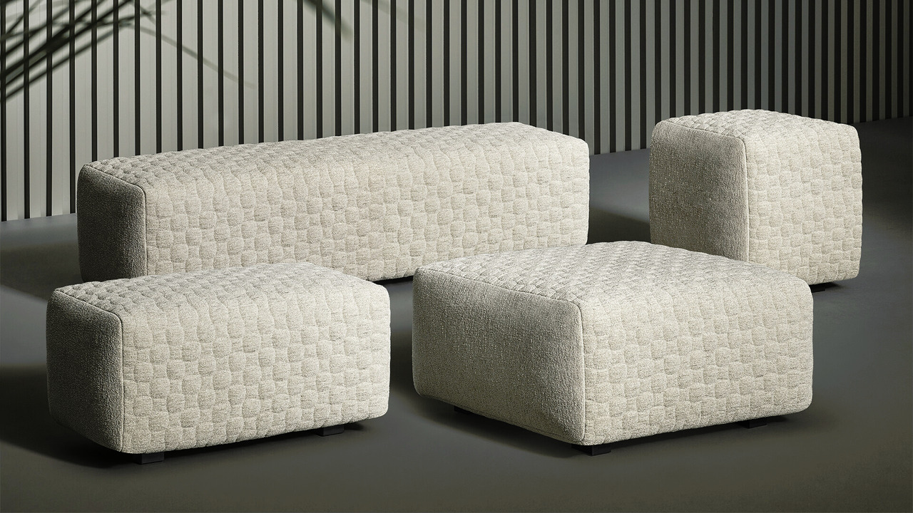 Intrecci Ottoman and Bench by Bonaldo, view 2