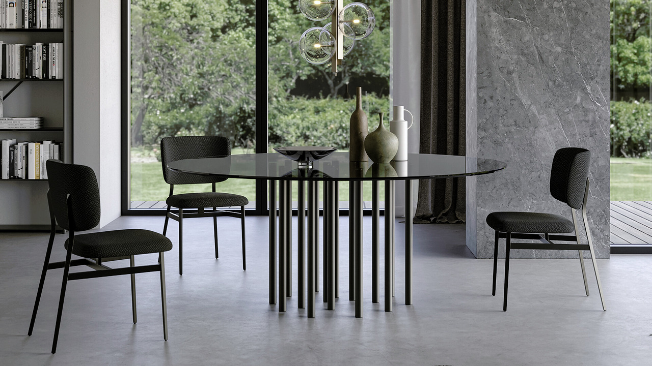 Mille Glass Dining Table, view 2